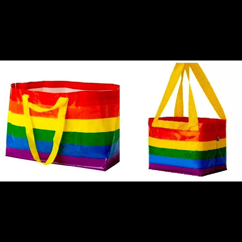 IKEA Rainbow Colored Bags | IKEA Large Rainbow Bag | IKEA Small Rainbow Bag